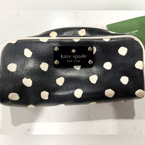 KATE SPADE polka dot cosmetic bag